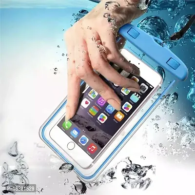 Careflection || Mobile Cover Waterproof Pouch Mobile Cases Transparent Phone Case Underwater Cover Sealed Cellphone Pouch for All Mobiles up to 6.5 inch (Pack of 3)-thumb3
