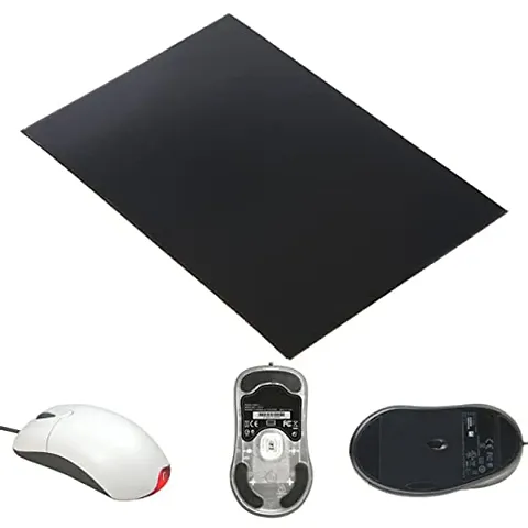 Careflection 0.6mm PC Mouse Feet Skates Gaming Mouse Replacement Feet Pad Cut DIY : Super Soft - Multi Surface : Adds Smooth sliding, Glide  quick Accurte Precise Response For Works,Games, Media Edit