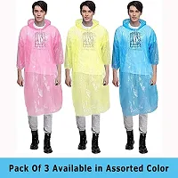 Careflection Unisex Solid Raincoat (Free Size)-thumb2