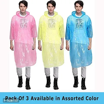 Careflection Unisex Solid Raincoat (Free Size)-thumb3