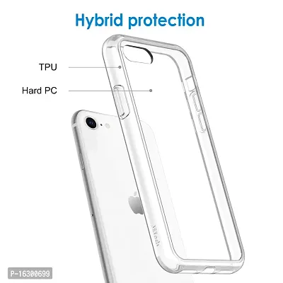 Careflection Premium Hybrid Bumper Case for Apple iPhone 7 Transparent Clear Hard Acrylic PC Back TPU Case 10ft Drop Tested [Military Drop Tested] with Oleophobic Anti Dust Coating Slim Cover-thumb2