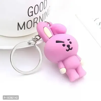 Careflection BTS BT21 Army Keychains for Korean Kpop Fandom for Girls and Boys (Cooky)-thumb2