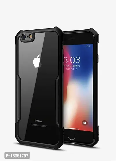 Careflection Premium Hybrid Bumper Camera Protection Case for Apple iPhone SE 2020 Transparent Black Hard Acrylic PC Back TPU Case with Oleophobic Anti Dust Coating Slim Cover