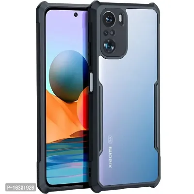 Careflection Premium Hybrid Bumper Camera Protection Case for Mi 11X Transparent Black Hard Acrylic PC Back TPU Case with Oleophobic Anti Dust Coating Slim Cover-thumb0