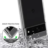 Careflection Premium Hybrid Bumper Protection Case for Google Pixel 6a Clear-thumb2