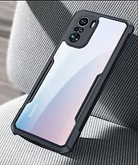 Careflection Premium Hybrid Bumper Camera Protection Case for Mi 11X Transparent Black Hard Acrylic PC Back TPU Case with Oleophobic Anti Dust Coating Slim Cover-thumb1