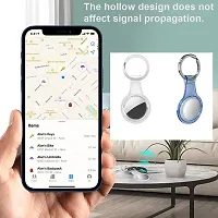 Careflection Premium Holder with Keyring for Apple Airtag Tranparent-Clear-thumb1