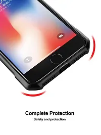 Careflection Premium Hybrid Bumper Camera Protection Case for Apple iPhone 8 7 Transparent Black Hard Acrylic PC Back TPU Case with Oleophobic Anti Dust Coating Slim Cover-thumb2