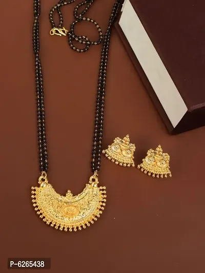 Beautiful Alloy Mangalsutra with Earrings for Women
