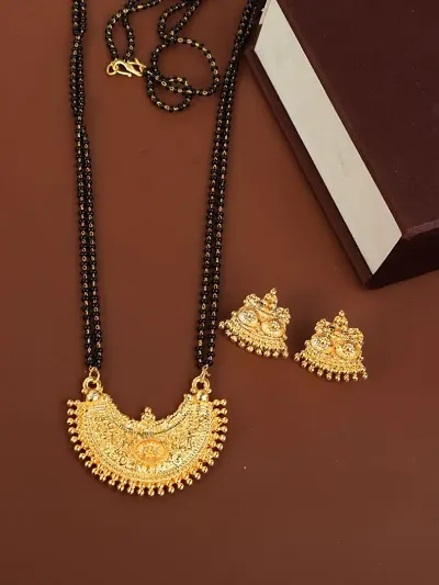 Beautiful Alloy Mangalsutra with Earrings for Women