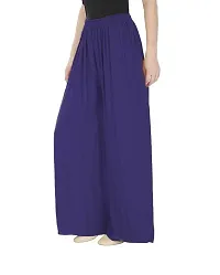 Fashion Store Women's Rayon Plain Palazoo-thumb2