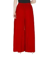 Fashion Store Women's Rayon Plain Palazoo-thumb1