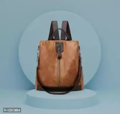 Stylish Faux Leather Backpack For Women