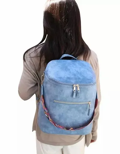 Stylish Faux Leather Backpack For Women