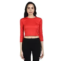 GENEALO Women's Stylish Fashionable Full Sleeves Dry Fit Top for Your Casual || Regularwear || Beach || Formal || Office wear || Party-thumb4