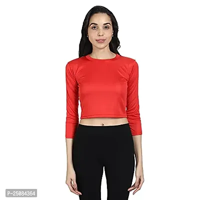 GENEALO Women's Stylish Fashionable Full Sleeves Dry Fit Top for Your Casual || Regularwear || Beach || Formal || Office wear || Party-thumb5