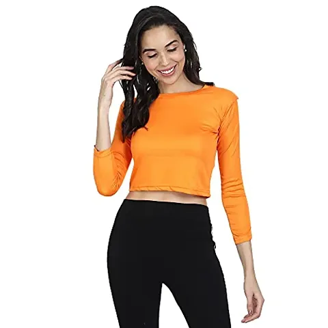 GENEALO Women's Stylish Fashionable Full Sleeves Dry Fit Top for Your Casual || Regularwear || Beach || Formal || Office wear || Party