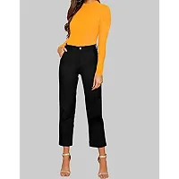 GENEALO Women's Skinny Fit Cotton Blend Stretchable Round Neck Top for Casual || regular || Beach || Formal Look-thumb1