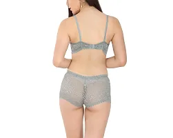 GENEALO Women's Cotton Non-Padded Boy Short Bra  Panty Set/Lingerie Set/Bikini Set Body Fit Comfortable Fashionable Bra and Panty Set-thumb1