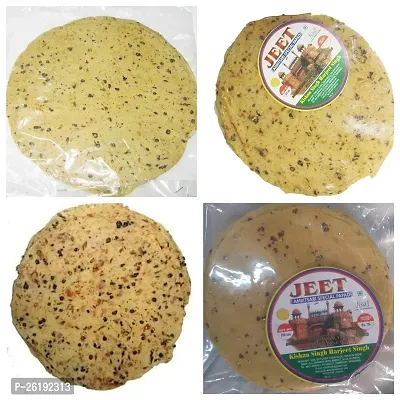 Best 4 Flavors Of Amritsari Papad Moong Urad Chana Daal Total Weight 800 Grams-thumb0