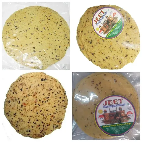Best 4 Flavors Of Amritsari Papad Moong Urad Chana Daal Total Weight 800 Grams