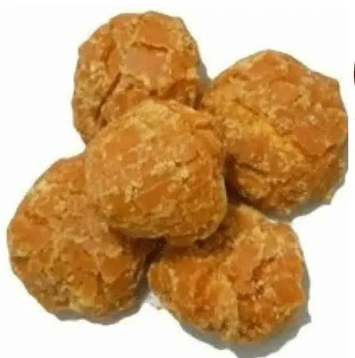 JJET BY KSHS Jaggery Round Shape Jaggery Gur Balls | Fresh Gud Cubes | Bheli, Bellam, Vellam Sarkkara | Whole, Pure, Natural Gudh,