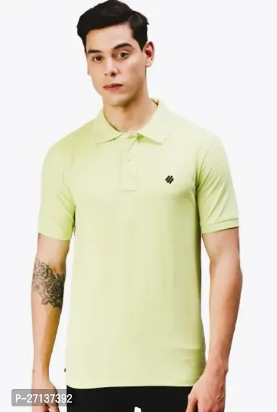 Classic Yellow Cotton Polos For Men