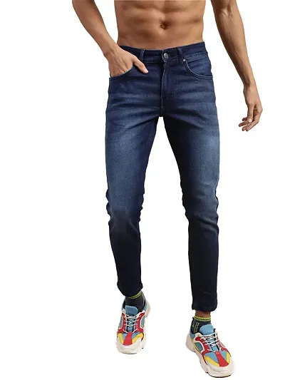 Trendy Premium Quality Dark Blue Jeans For Men