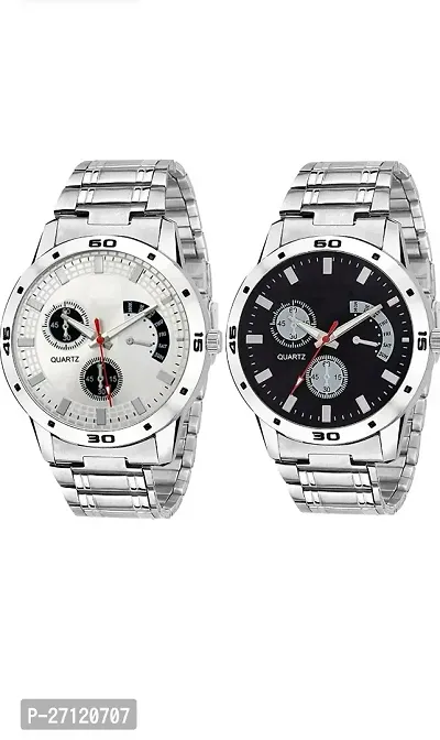 Classy Analog Watches for Men, Pack of 2