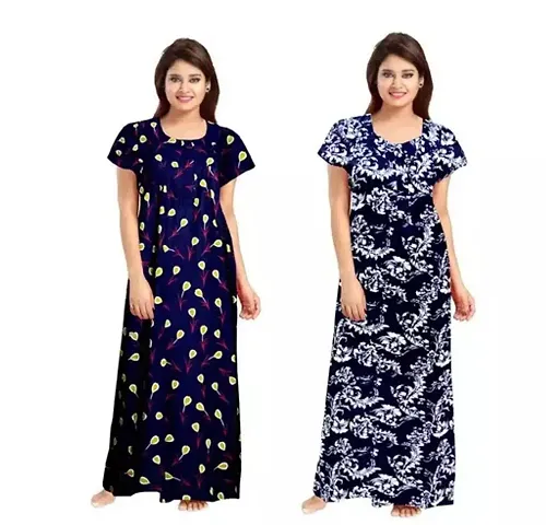 Elegant Nighty For Women- Pack Of 2