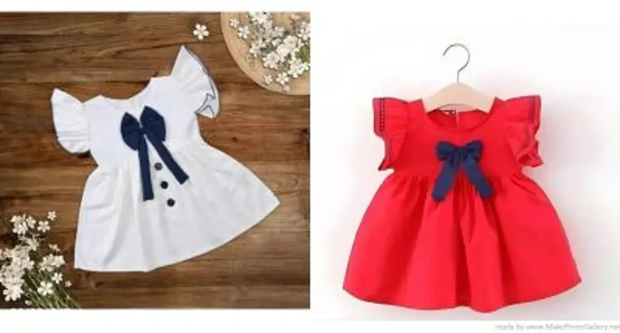 Girls Cotton Trendy Dresses Combo