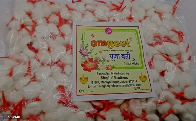 omgeet red cotton wicks 1000pcs (puja batti)