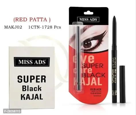 Professional Make Up Kajal Eye contour Definer/Super black kajal Red Patta-thumb2