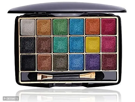 18 Shades Eyeshadow Palate With Apply Brush-thumb2