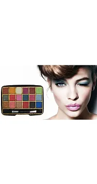 Eyeshadow pallettte (18 colors) +2 pc make up blender-thumb3