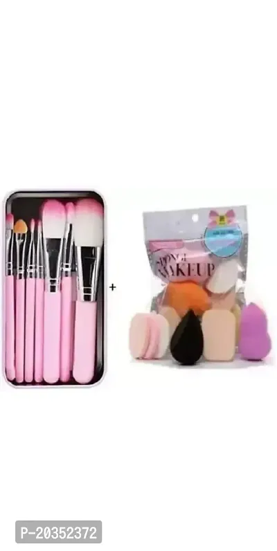 Premium Synthetic Bristle Professional Face And Eye Makeup Brushes Set With 8 Makeup Brushes | For Cream-thumb0