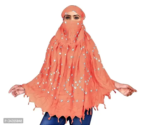 Pure Cotton Women Scarf  Full Face Cover Scarf  Summer Protection Scarf  Skin Protection Scarf  Save Your Skin For Summer Protection Scarf  Bike Scarf For Women Bandhani print women scarf Womens  Girls Fancy  Printed Cotton Scaves-thumb0