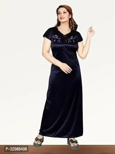 Comfy Satin Women Nightdress-thumb0