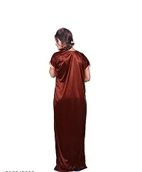 Stylish Satin Printed Nighty with Robe for Women-thumb2