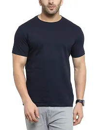 Eye Blink International Men's Regular Fit T-Shirt (Small, Blue)-thumb1