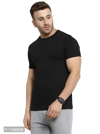 Eye Blink International Men's Regular Fit T-Shirt (Black)-thumb5