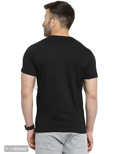 Eye Blink International Men's Regular Fit T-Shirt (Black)-thumb2