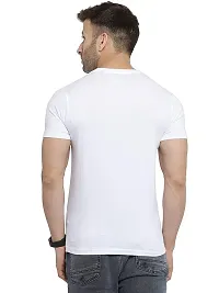 Eye Blink International Men's Regular Fit T-Shirt (White)-thumb1