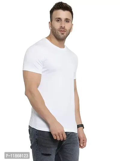 Eye Blink International Men's Regular Fit T-Shirt (White)-thumb4