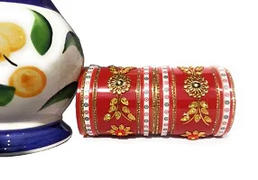 Rajasthani Brass Bangles Set Crystal St (Multicolor)-thumb3