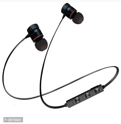 Stylish Black In-ear Bluetooth Wireless Headphones With Microphone-thumb0