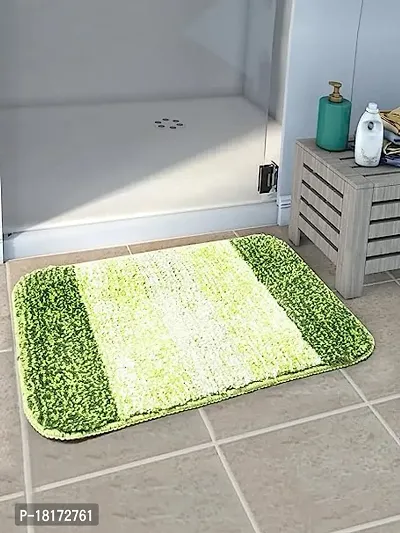 Designer Green Microfiber Door Mats-thumb0