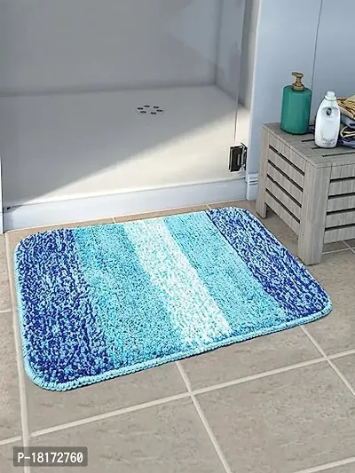 Designer Turquoise Microfiber Door Mats