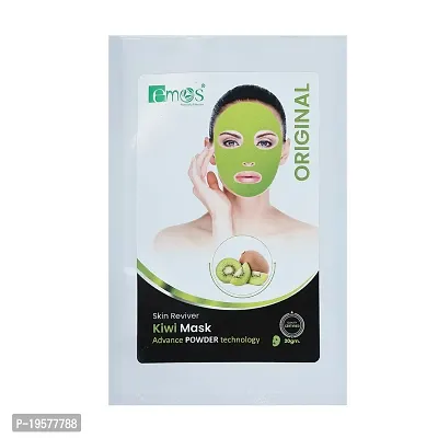 Emos Kiwi Alginate Mask for Fairness, Moisturizing and Hydrating Face Mask for Acne, Tanning  Glowing Skin Face Mask (20GMS)-thumb0