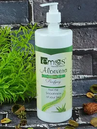 Emos Naturally Effective Aloevera Cleansing Milk Purifying Feel The Smoothness Of Your Skin-500ML-thumb1